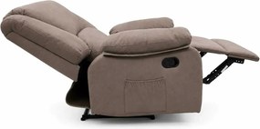 LuxuryForm DESIGN Televízne kreslo VELORA s polohovaním - Taupe