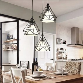 Toolight - Trojité stropné svietidlo BELLO 3xE27, čierna-biela, OSW-06603