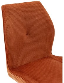 Oranžové menčestrové jedálenské stoličky v súprave 2 ks Adaya – Marckeric