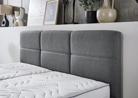 Posteľ Domango 180x200 cm, stredne šedá látka
