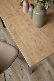 Stôl sterma 160 x 90 cm hnedo-čierny MUZZA