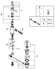 GROHE 23785000 - Bidetová batéria START CLASSIC lesklý chróm