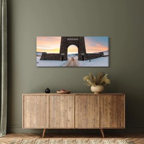 Obraz brány, Yellowstone (120x50 cm)