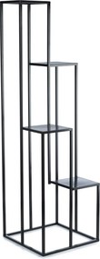 STOJAN NA KVETINÁČ KASKADA 150X44X44 CM ČIERNA