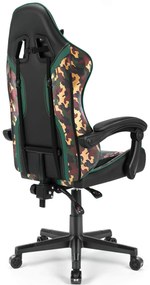 Hells Herné kreslo Hell's Chair HC-1005 Battle Camo Military Black