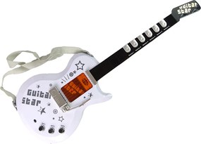 LEAN Toys Elektrická gitara na batérie so súpravou mikrofónov
