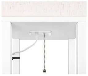 Stojacia lampa s poličkami 1xE27/60W/230V biela