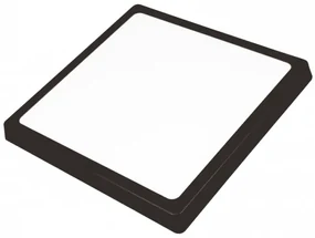 ECOLIGHT Prisadený LED panel 6W čierny - neutrálna biela