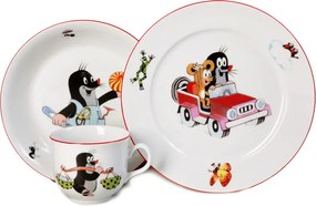 Thun detská tanierová sada trojdielna Krtko - autíčko