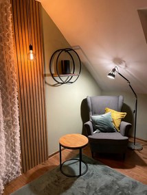 Dekorstudio Okrúhla polica na stenu LOFT Oval 60cm