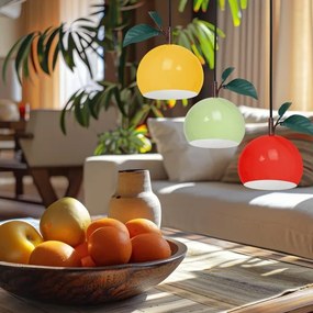 Luster na lanku APPLE 3xE27/15W/230V pestrofarebná