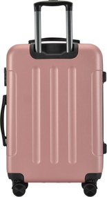 Kabínový kufor na 4 kolieskach 55x39x20cm Rose gold farba
