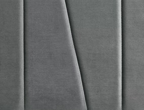 Čalouněná postel Savana Velvet 120x200 šedá