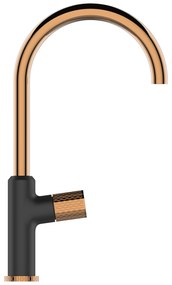 Invena Moonlight, drezová batéria h-400, čierna-ružové zlato, INV-BZ-77-014-V
