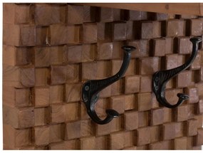 furniture-nabytek.cz - Masívny šatní panel Abadi z akáciového a mangového dreva, lakovaný, hnedý – 40×30×140 cm