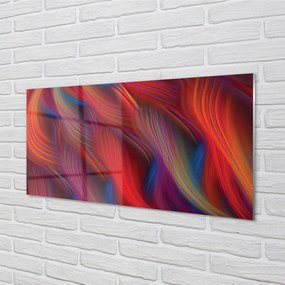 Obraz na akrylátovom skle Farebné pruhy fraktály 125x50 cm