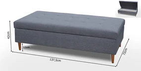 Rohová sedačka Aurelio (horčicová) (s taburetkou) (L). Akcia -20%. Vlastná spoľahlivá doprava až k Vám domov. 1031260
