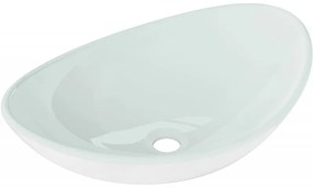 Mexen Sonia sklenené umývadlo na dosku 54 x 37 cm, biela - 24145430