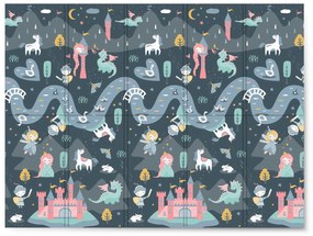 Vzdelávacia skladacia penová podložka 200 x 150 x 1 cm Nukido NK-341