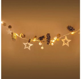 Retlux - LED Vianočná reťaz 10xLED/3xAA 2,5m teplá biela
