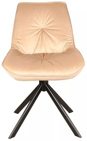 Otočná jídelní židle Boogie I Velvet Boogie béžová
