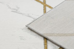 Koberec EMERALD exkluzívny 1012 glamour, styl geometrický, marmur krém / zlatý