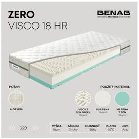 Matrac Benab Zero Visco 18 HR 200x180 cm