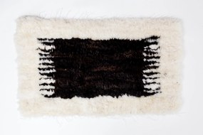 Koberec z ovčej vlny svetlý