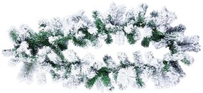 Adal 3D umelý vianočný veniec z borovicového ihličia 540 × 17 cm, zasnežený