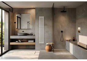 P.M.H. P2W/4 - Kúpeľňový rebríkový radiátor PLUTO 406W 150 cm biela