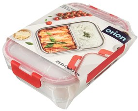 Sklenená delená zapekacia miska, obedár a desiatový box, 500+800ml