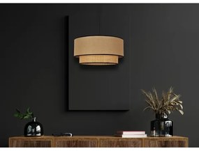 Duolla - Luster na lanku BOHO 1xE27/15W/230V pr. 45 cm béžová/ratan