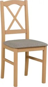Jedálenská stolička Nila, dub sonoma/šedo-béžová látka%