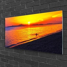 Obraz na skle More slnko pláž krajina 140x70 cm