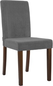 Sada 2 ks jedálenských stoličiek Ina látka cord, antik tmavá - sivá