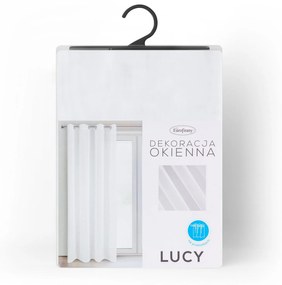 ZÁCLONA NA KRÚŽKOCH LUCY 140X250 CM BIELA