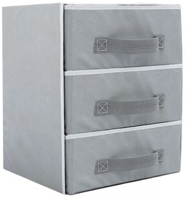 Textilný organizér do skrine Oliver sivý