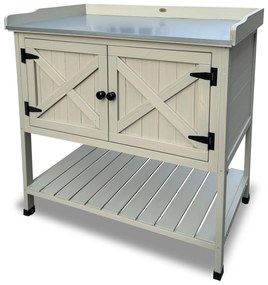 Habau Záhradný stolík s odkladacím priestorom a skrinkou (100374496)