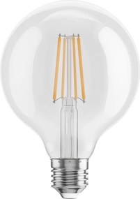 Mexen Vintis, LED žiarovka E27, G95, 8W, Teplá - 2700K, 1055 lm, číra - L157-E27-0827-00