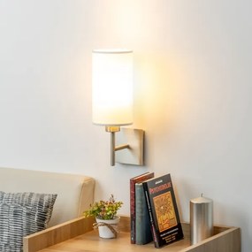 Eglo - LED  Nástenné svietidlo TUNJA 1xE27/60W/230V matný chróm/biela