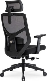Kancelárske kreslo ergonomické otočné FLORIDA čierne