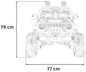 RAMIZ Elektrická autíčko  OFF ROAD Speed - čierne - 4x35W- BATÉRIA - 2x12V7Ah - 2024