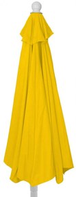 Slnečník polkruh Parla - polyester/hliník - 270cm žltá so stojanom