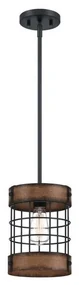 Westinghouse 61179 - Luster na lanku LANGSTON 1xE27/60W/230V barnwood P6734