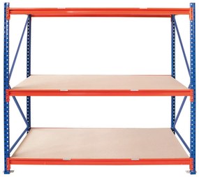 Fistar Nekonečný PRIEMYSELNÝ regál 4-urovňový 3000 x 2225 x 1000 s nosnosťou 2700kg - základný modul