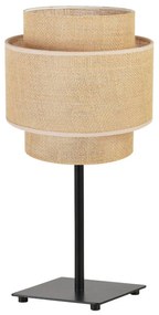 Stolová lampa BOHO, 1x jutové tienidlo, (výber z 2 farieb konštrukcie)