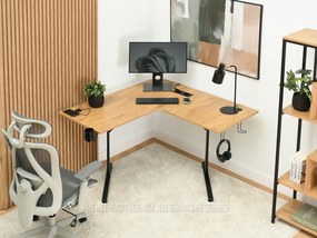 PC stolík Matts C (dub + čierna). Vlastná spoľahlivá doprava až k Vám domov. 1109795