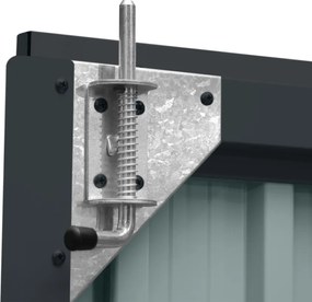 Záhradný domček BestBerg ZS-25A / 1,1 m² / 81 × 140 × 180 cm / antracitová