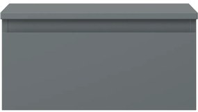 Mexen Orio, kúpeľňová skrinka 50 cm s hornou časťou, 1 zásuvka, grafitová matná, 91A10-05023-1-BFC66