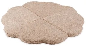 Detská variabilná podložka na hranie fluffy flower béžová 115 cm